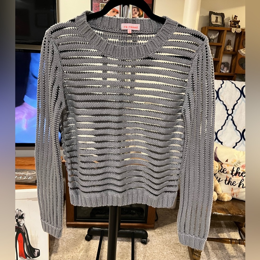 Re:Named gray sweater
